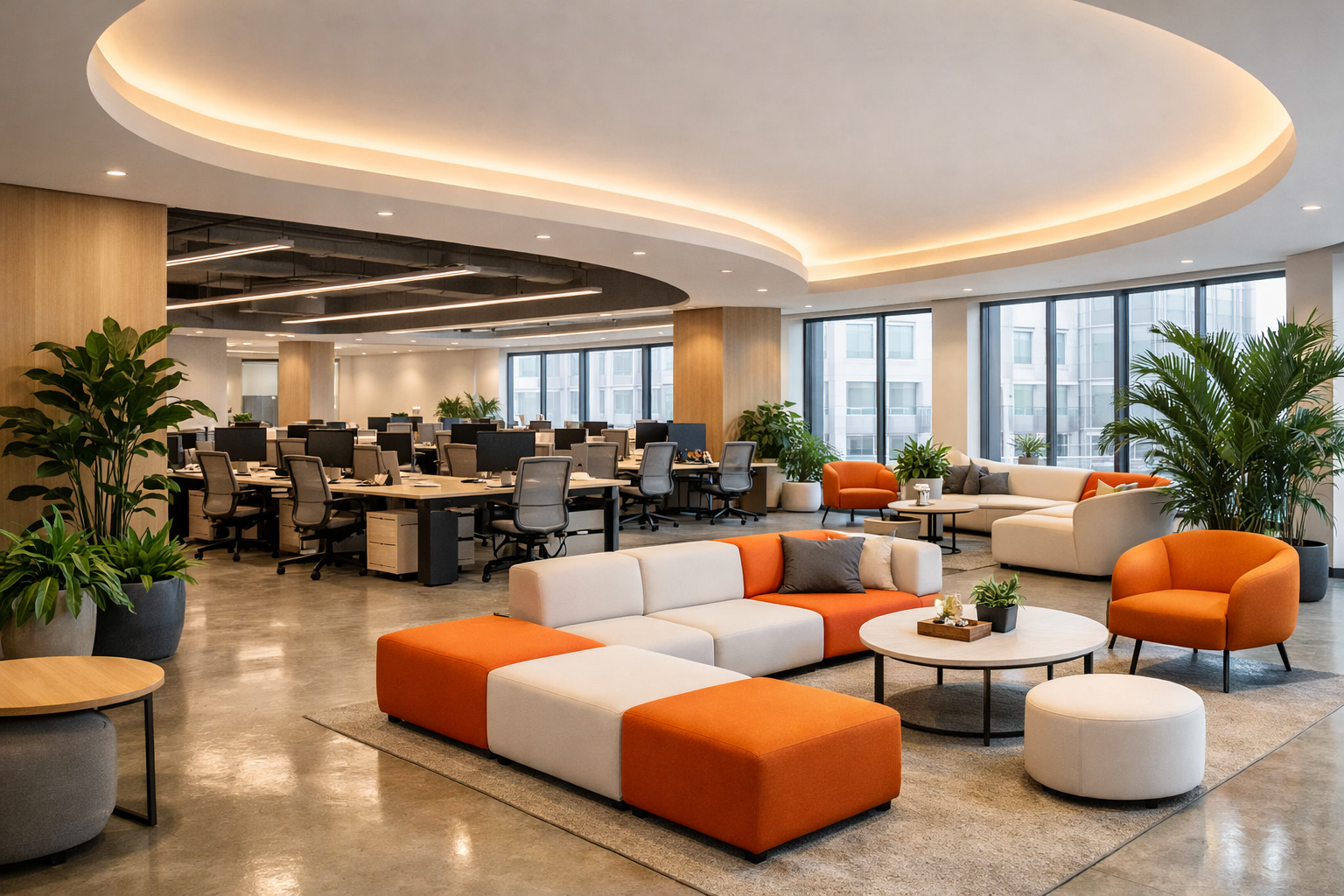 modern office interior design dubai, uae